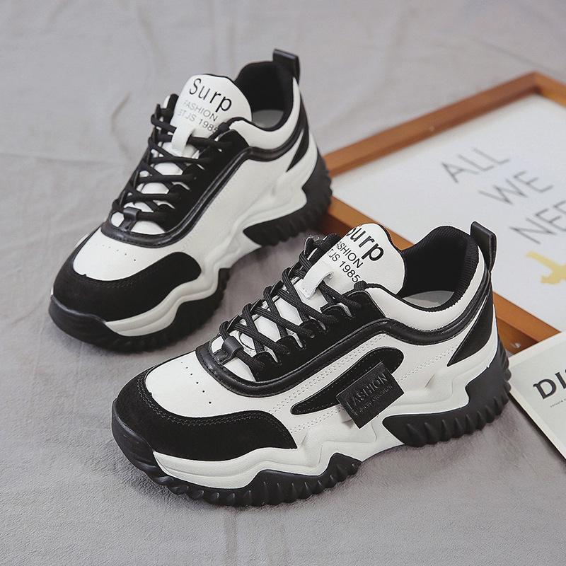 

Папины кроссовки 2025: Осенние женские универсальные кроссовки на толстой подошве, повседневная обувь в корейском стиле 37