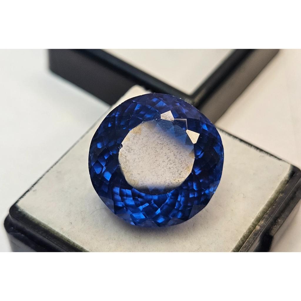 Blue Sapphire For Stud & Rings Making Round Cut 20 Ct Beautiful Loose Gemstone