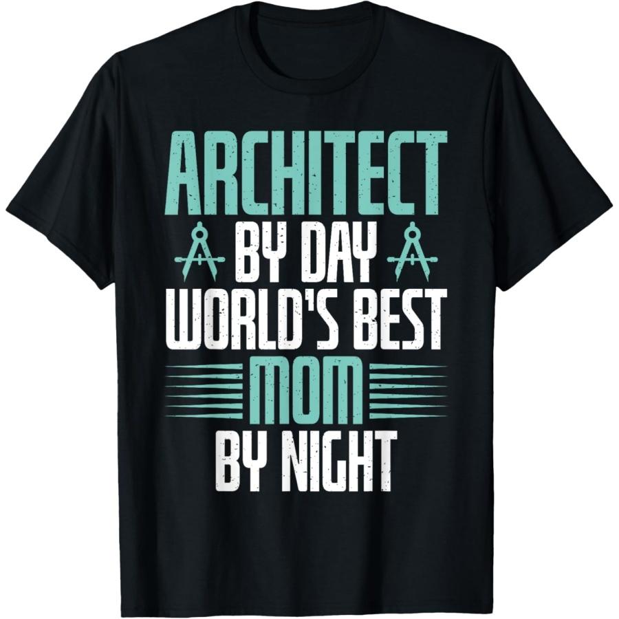 Архитектор Днем Лучшая Мама Ночью Футболка  Мама-Архитектор  XXXXXL