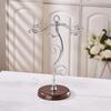 Iron Wine Glass Stand with 6 Hooks Wine Glass Holder  For Kitchen Bar Living Room Office