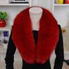 Real Fox Fur Collar For Women Winter Neck Keep Warm Scarves Men Fashion Luxury Genuine Coat Jacket Shawl Big Size