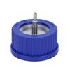 GL45 Safety Bottle Cap with 1 Port 304 Stainless Steel Connector Liquid Mobile Phase Filling Cap 4 6mm Diameter Small