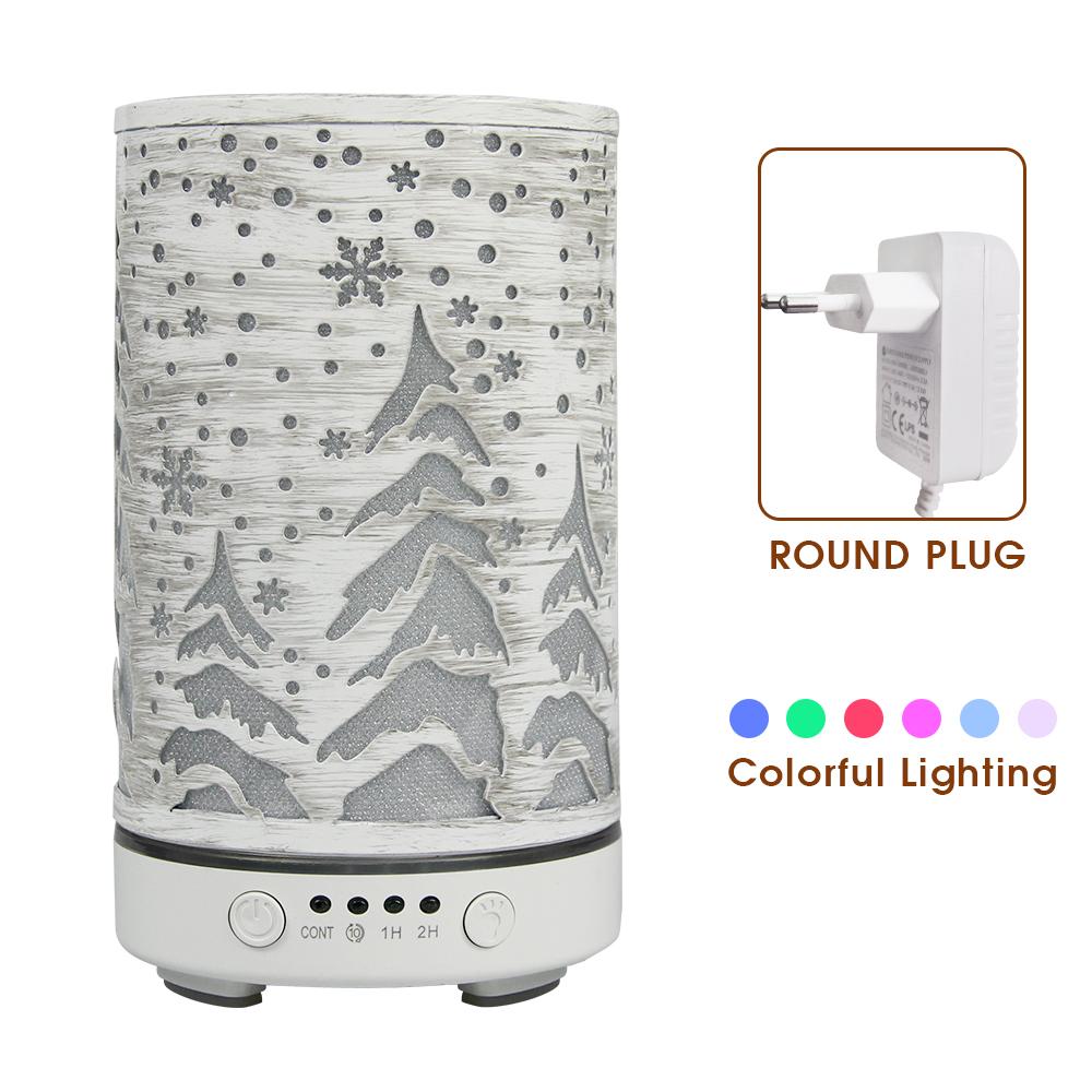 Timing Function Aroma Diffuser Hollow Tree Humidifier Bedroom Fragrance Diffuser with LED Lights Humidificador para aromaterapia