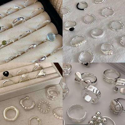 Exquisiter geometrischer Schleifen-Liebesring im koreanischen Stil – Vielseitig, elegant und trendig als Zeigefinger- oder Armbandring