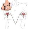 QKKQ Nipple Clamps-With Simulated Silicone Nipple,BDSM Nipple Clamps with Chain,Breast Sexual Pleasure Nipple Clips for Women