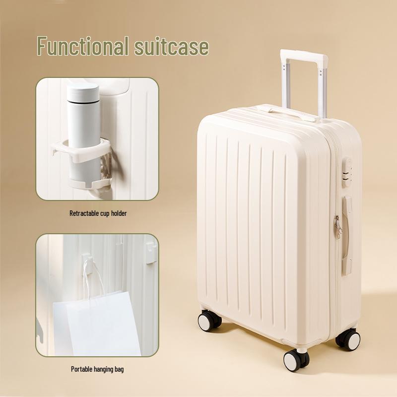 20-Inch Leather Suitcase Trolley - Durable Carry-On Luggage for Men & Women, 24-28 Inch Available