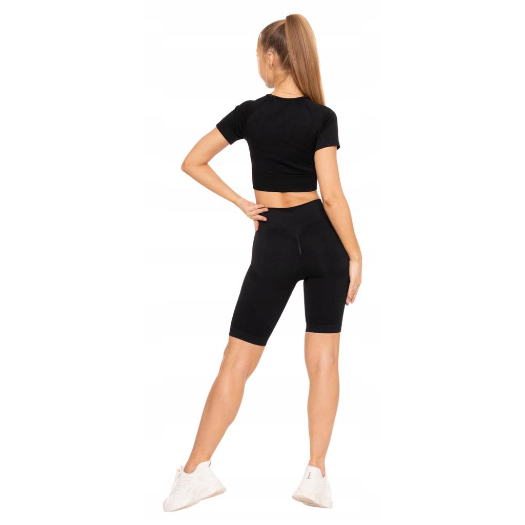Women's Shorts Moraj Polyamide Push-Up High Waist Black Fitness Shorts