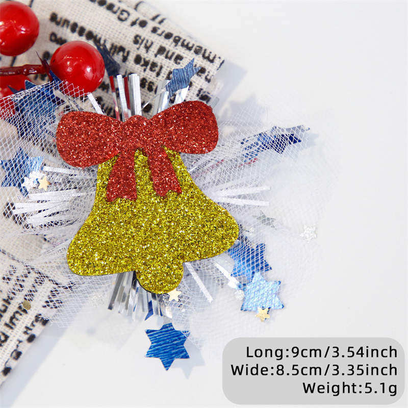 Christmas Hairpin Duckbill Clip Party Decor Elk Snowman Christmas Headdress Children's