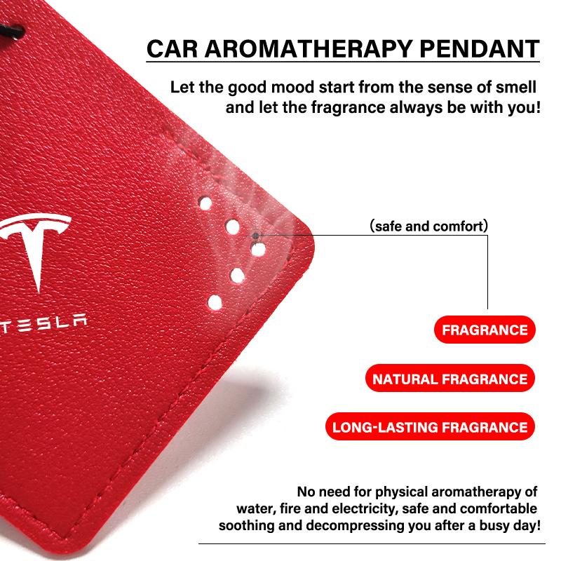 1Pcs Car Interior Pendant Aromatherapy Room Deodorant Sachet Car Goods For Tesla Model 3 Model S Model X Model Y Roadster Bonina Coil