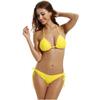 Candy Color Sexy Three-Piece Bikini Swimsuit - European & American Styles Available