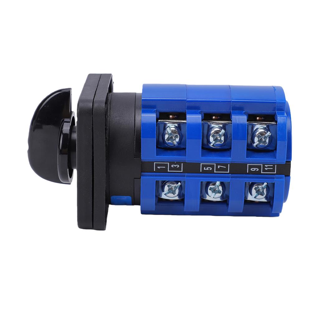 63 Amp Manual Transfer Switch 3 Position Shore Off Gen Selector Switch 12 Terminals for RVs Trucks Ships Boat