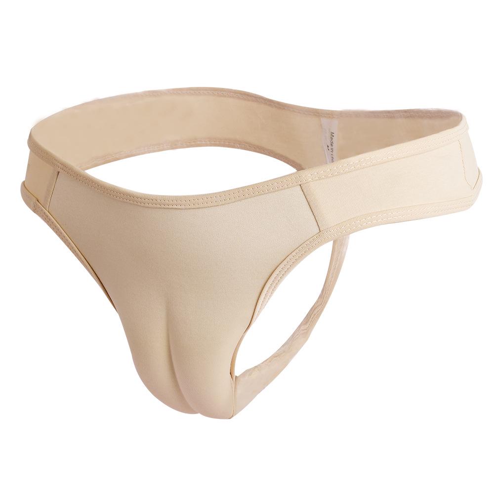 Mandaino Crossdresser One-Piece Thong with JJ Concealment and Fake Vagina for COS