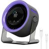 USB Desk Fan for Bedroom, 2026 New Quiet Desk Fan with 100 Speeds Digital Display,120° Rotating Table Fans Small Quiet with Turbo Airflow