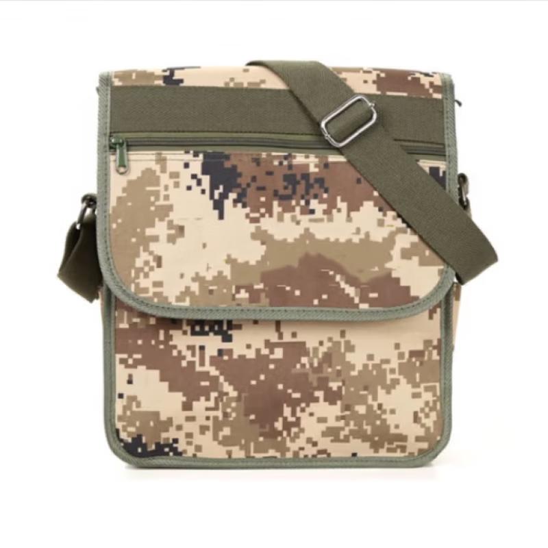 Jingyu Vintage Canvas Desert Camo Shoulder Bag