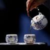 Blue and White Ceramic Tea Set