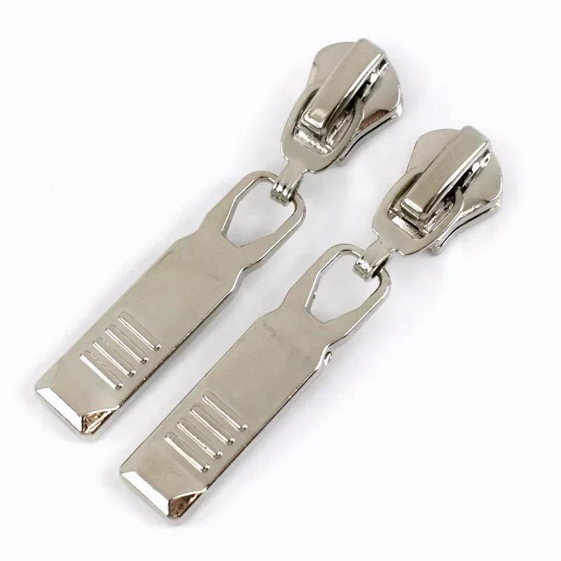 5/10Pcs Meetee 5# Zipper Sliders for Metal Nylon Resin Zips Clothes Bag Zippers Pull Head Repair Kit Garment Sewing Accessories