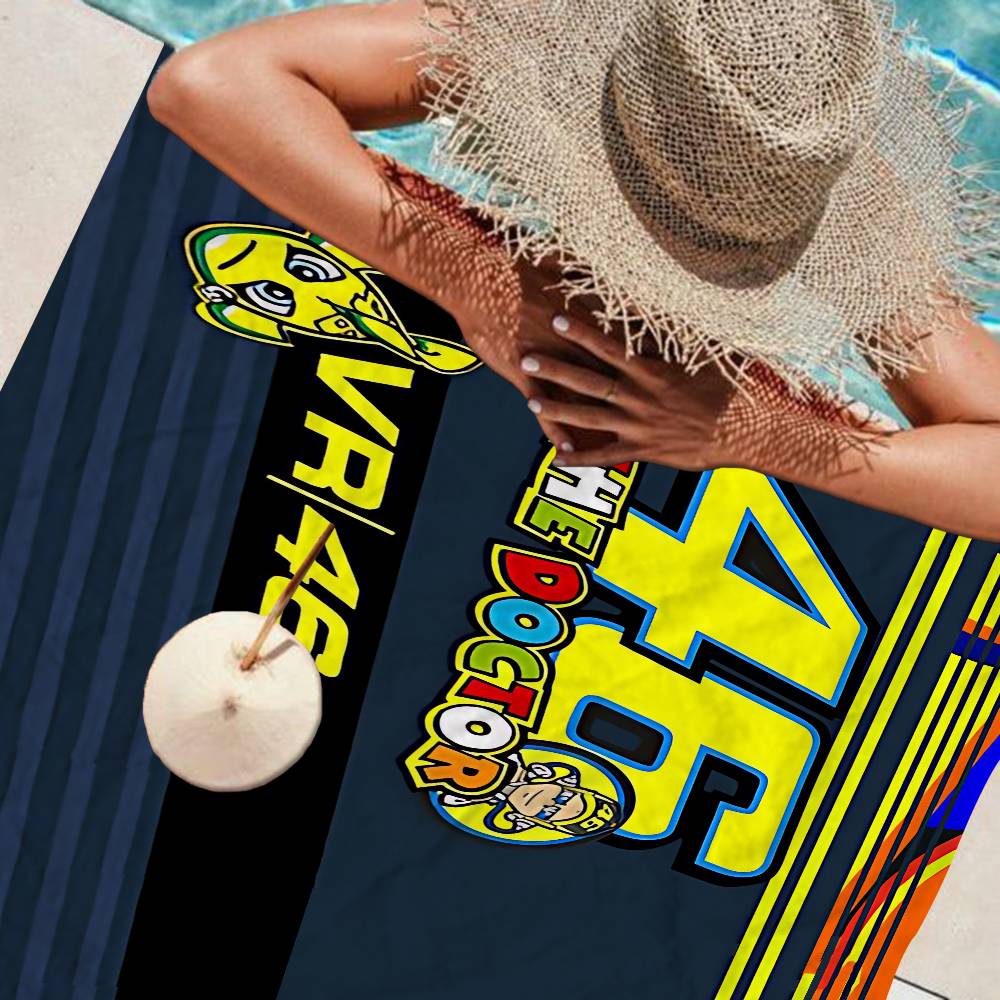 The Doctor Cartoon Beach Towel Colorful Bath Towels For Girl Microfiber Quick Dry Sand Free Beach Yoga Spa Gym Pool