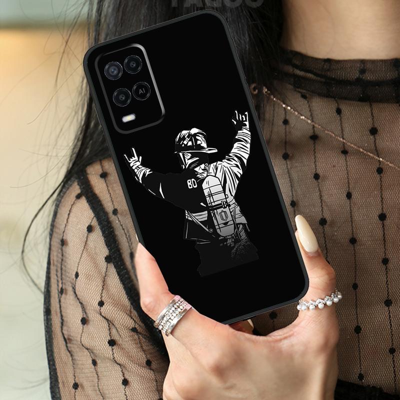Firefighter Heroes Fireman Case For Oppo A16 A76 A96 A17 A18 A60 A80 A40 A38 A58 A78 A98 A94 A74 A54 A15 A57 A77 A5 Pro