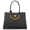 La Medusa Klassieke Effen Kleur Grote Ketting Forens Mode Tote Tas Dames tote bags Zwart 1004462-DVIT2T-1B00V