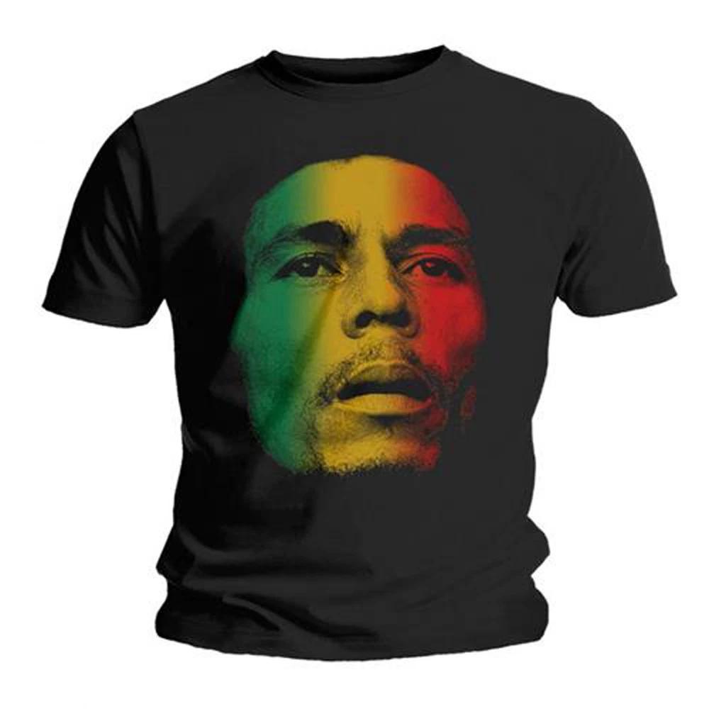 Bob Marley And The Wailers Face Reggae Rock Unisexs TShirt L