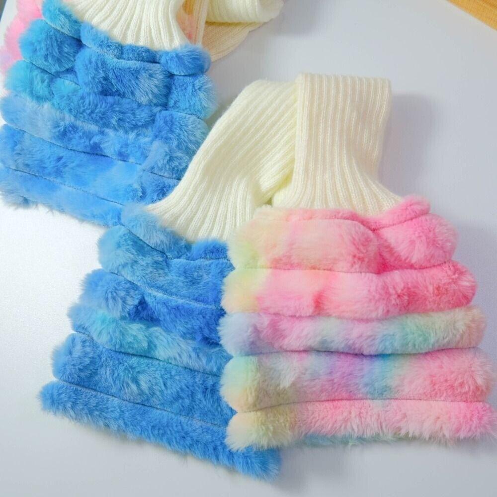 Sweet Cool Plush Leg Warmer Colorful Leg Warmers New Stripe Leg Warmers  Girls