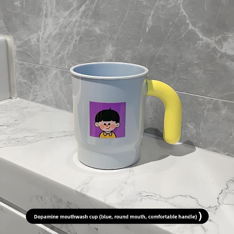Mouthwash Cup, Children's Brushing Cup, Washbasin Cup, Couple Toothpaste Toothbrush Cup, Dormitory Cute Household Mouthwash Cup