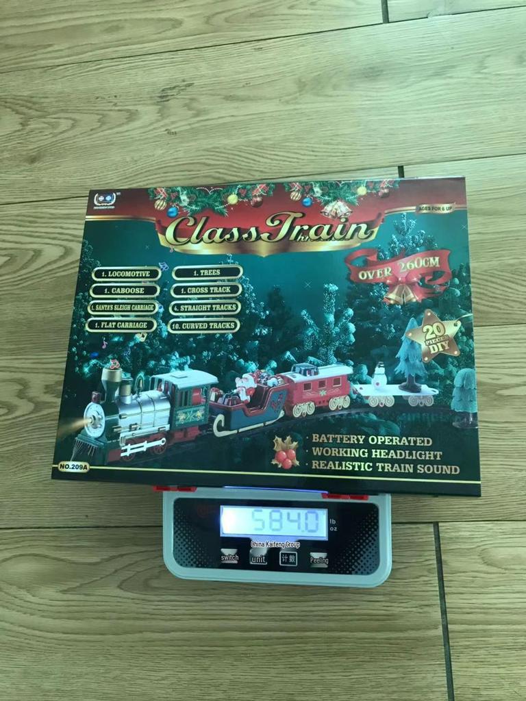 Cross-border Christmas Electric Train Toy: Retro Thomas Track Car for Kids
