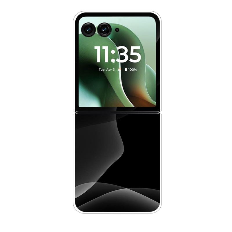 Modne Przezroczyste Etui Na Telefon Dla Motorola Razr 40 50Ultra Razr 60 Ultra Ochronne Etui Dla Razr40 Razr50 Przezroczysta Twarda Powłoka PC