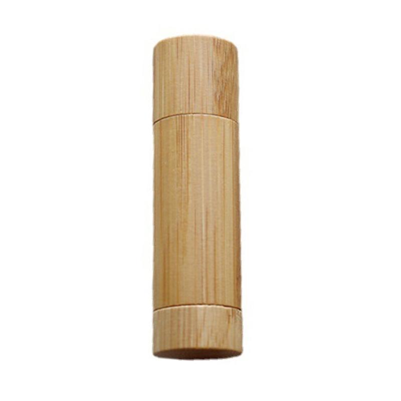 

Empty Natural Empty Lipstick Tube Container Bamboo Lip Balm Tubes Stylish Cosmetic Holders for Salon and Home Use 1