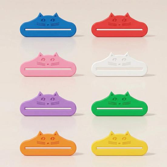 3D-gedruckter Katzenfutterbeutel-Schaber Katzenohrenform Sauberer Überreste-Reduzierer Universeller Katzenleckerli-Streifen Nassfutterbeutel-Quetscher-Extraktor Haustierbedarf