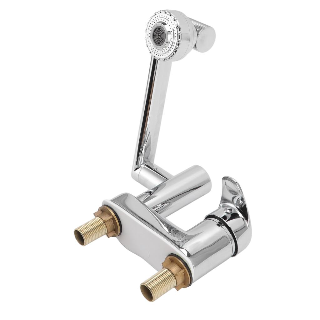 Swivel Faucet G1/2 Brass Digital Display Single Hole Lavatory Faucet for Bathroom Sink Chrome