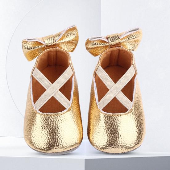 

Yousheng 1 пара привлекательных туфель для малышей, изысканная работа, искусственная кожа, нескользящие, бант, принцесса, туфли для дома