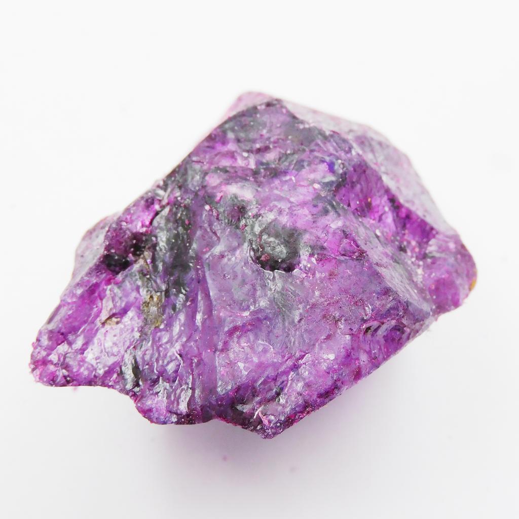 CERTIFIED Natural Uncut Raw 46 Ct Rough Uncut Loose Gemstone Purple Sapphire