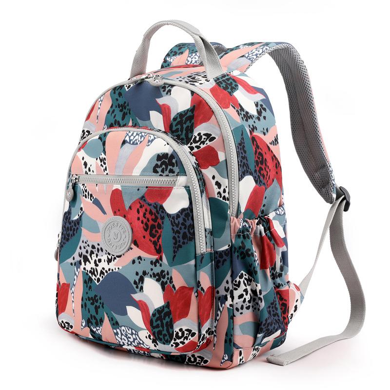 Large Capacity Waterproof Nylon Women's Bag, Fashionable and Casual Hand-held Small Backpack, Trendy Women's Travel Outdoor Backpack