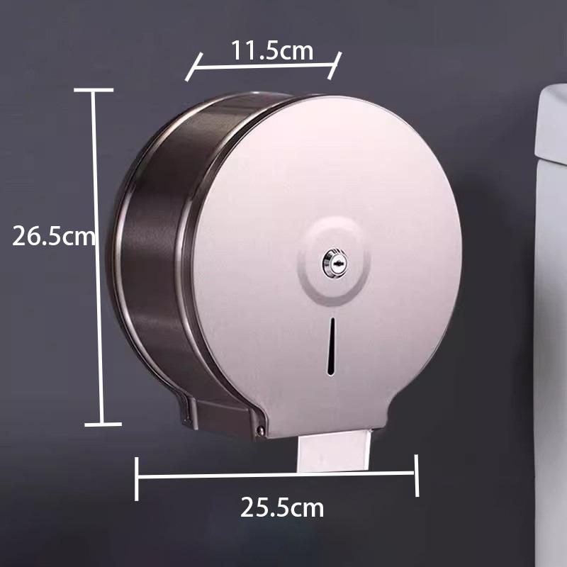 Large Tissue Box Stainless Steel Roll Toilet Paper Case Wall Napkin Box Supplies Organizer Storage Boxes Holder Home Decor