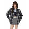 GROUND ZERO Unisex Plaid Color-Block Long Sleeve Shirt