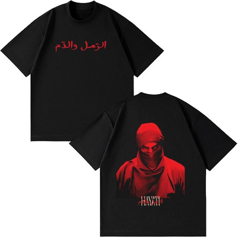Raper Niro OX7 Album T-shirt Męski Damski Ubrania Moda Hip Hop T-shirty Muzyka Pop Męski Casual Bawełna Vintage T-shirt Streetwear