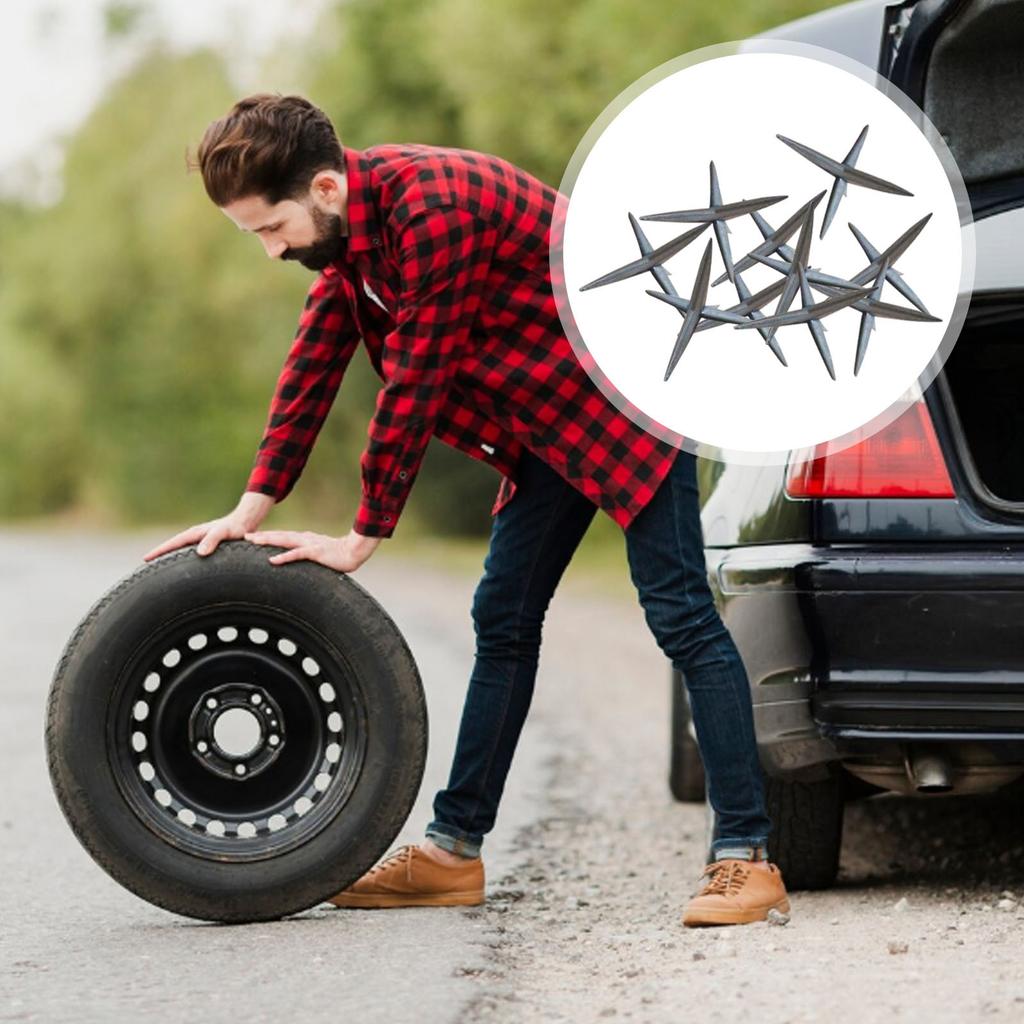 30-Pack 3cm Steel Caltrops Spikes – -Intrusion Tire Spreader Spikes , Road Security Use