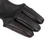 Huwairen Cowhide PU Velvet Hunting & Archery Three-Finger Gloves with Arm Guard
