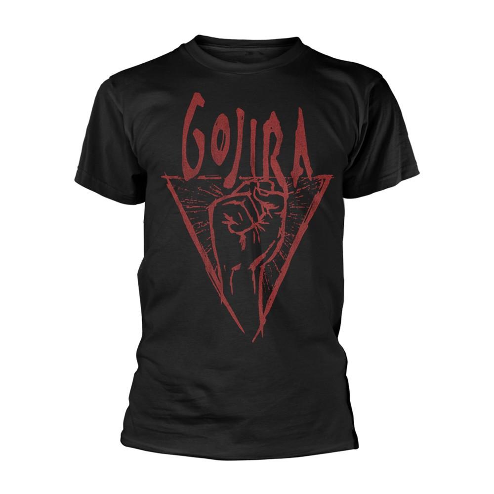 Men s Gojira Power Glove (organic Ts) T-shirt Small Black M