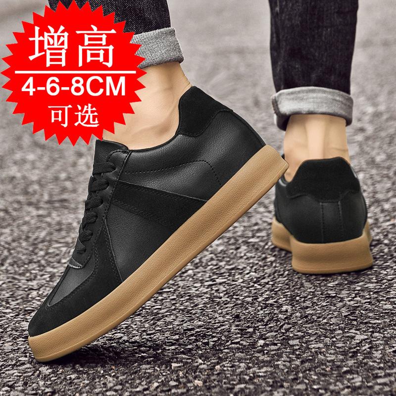 Autumn invisible inner heightening men's shoes 8cm German training shoes men's retro sports shoes fashion heightening shoes 6 casual board shoes tide