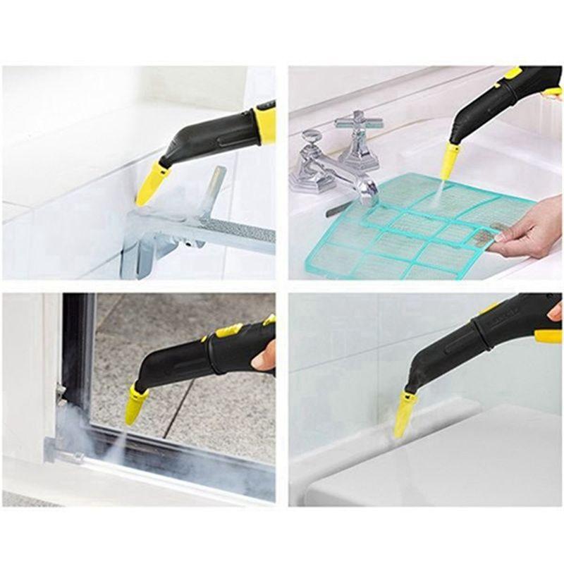 AEE4-Window Nozzle Scraper Round Brush Steam Set For Karcher SC2 SC3 SC4 SC5 SC7 Steam Cleaner Part Remove Stubborn Stain
