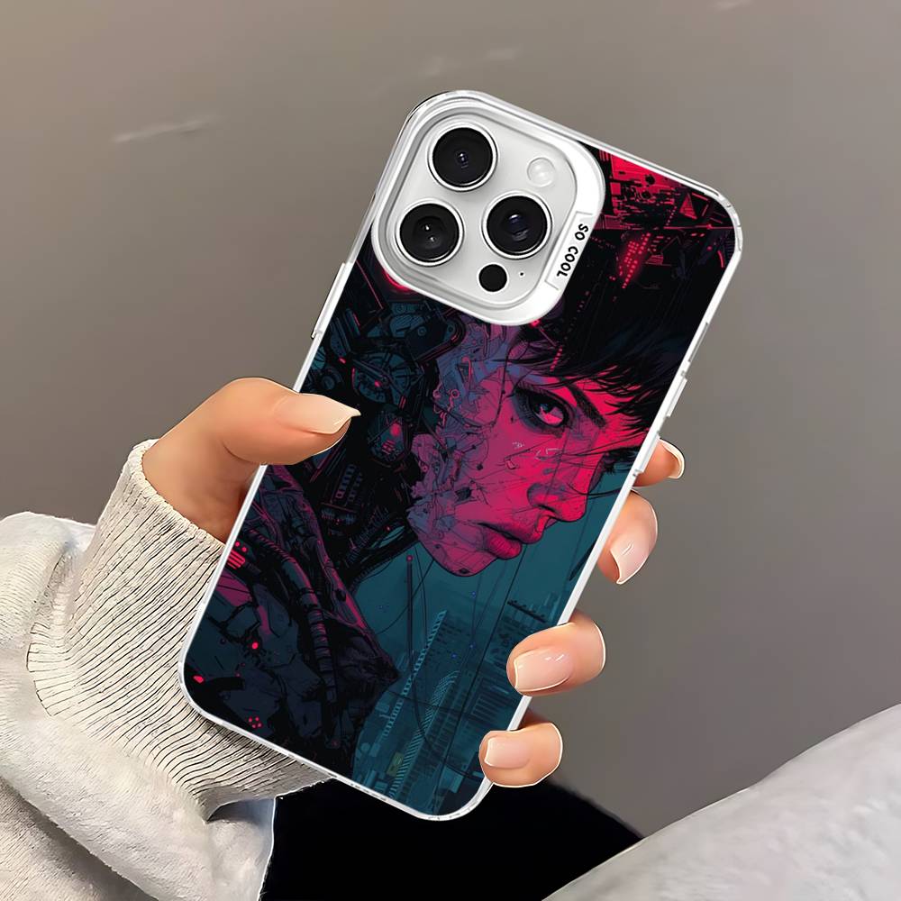 Anime G-ghost In The S-shell Cartoon Phone Case For IPhone 17 16 15 14 13 12 Pro Matte Shockproof Back Anti Fall Matte Cover