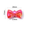 10pcs 17x28mm Bow Acrylic Beads Colorful Sweet Bowkot Loose Beads For Jewelry Making DIY Necklace Phone Chain Keychain Decor