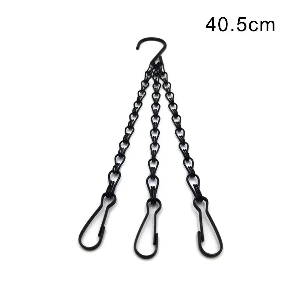 5 Size Rattan Hanging Basket Flower Pot Chain Hydroponic Plants Plant Grow Tools Garden Decorations With 3 Hooks