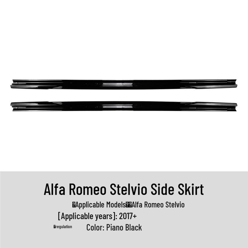 

Alfa Romeo Stelvio 2017+ Side Skirt Diffuser Body Kit Modification Alfa Romeo Stelvio 2017+