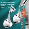 Shower Holder Adjustable Shower Head Holder Nozzle Handheld Holder Punch-Free Multi Angle Rotation Shower Bracket