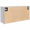 Bathroom Wall Cabinet Grey Sonoma 80 x 25 x 40 cm Particleboard