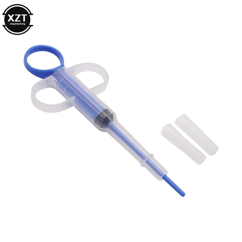 

Pet Medicine Syringe Tablet Pill Gun Pills Capsule Push Dispenser Medicine Water Milk Injection Needle Dog Cat Puppy Feeder Kit синій