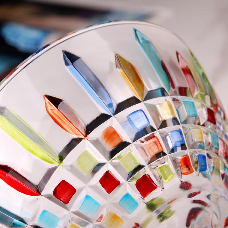 European Style High-Footed Glass Serving Bowl